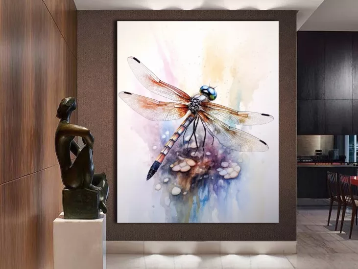 Yusufçuk - Laminasyonlu Kanvas Tablo