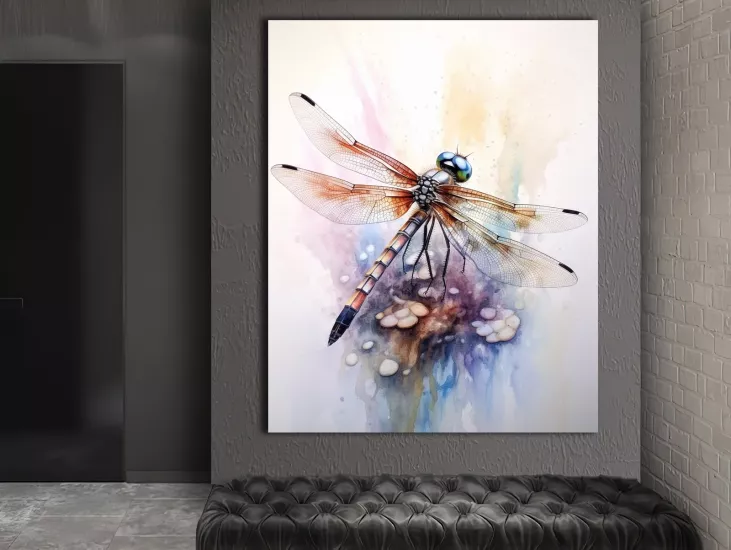 Yusufçuk - Laminasyonlu Kanvas Tablo