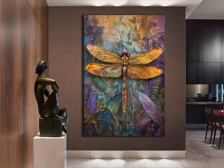 Yusufçuk - Laminasyonlu Kanvas Tablo