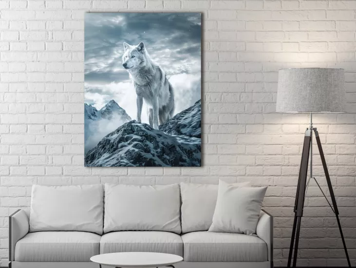 Wolf - Laminasyonlu Kanvas Tablo