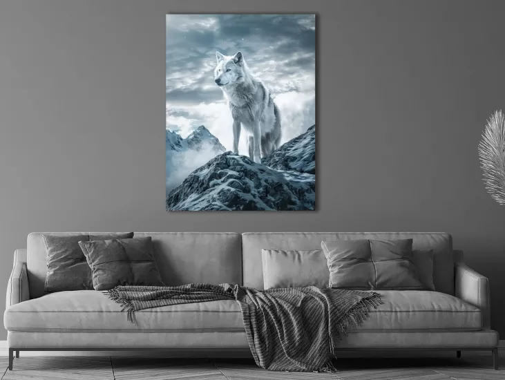 Wolf - Laminasyonlu Kanvas Tablo