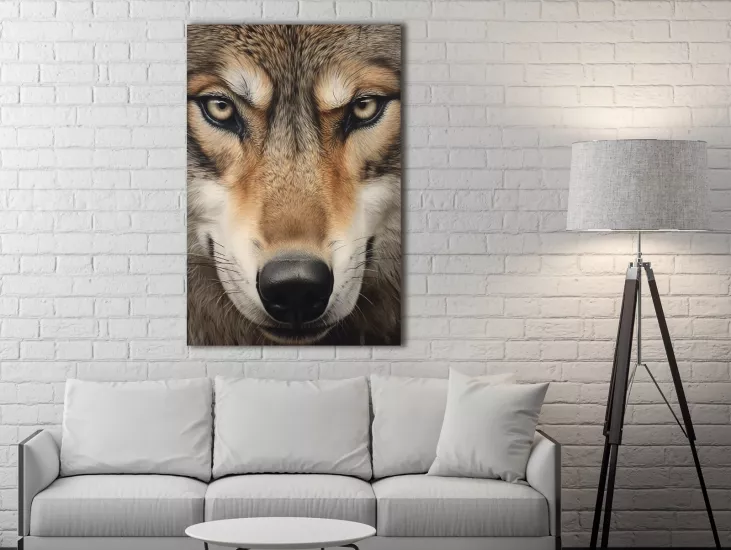 Wolf - Laminasyonlu Kanvas Tablo