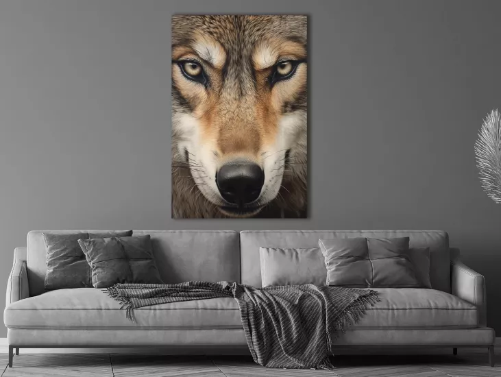 Wolf - Laminasyonlu Kanvas Tablo