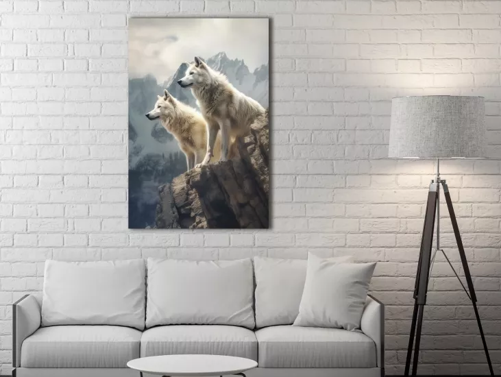 Wolf - Laminasyonlu Kanvas Tablo