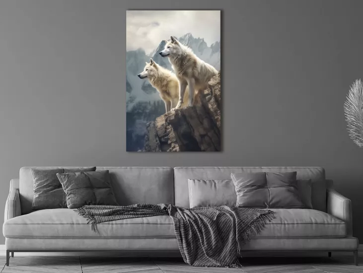 Wolf - Laminasyonlu Kanvas Tablo