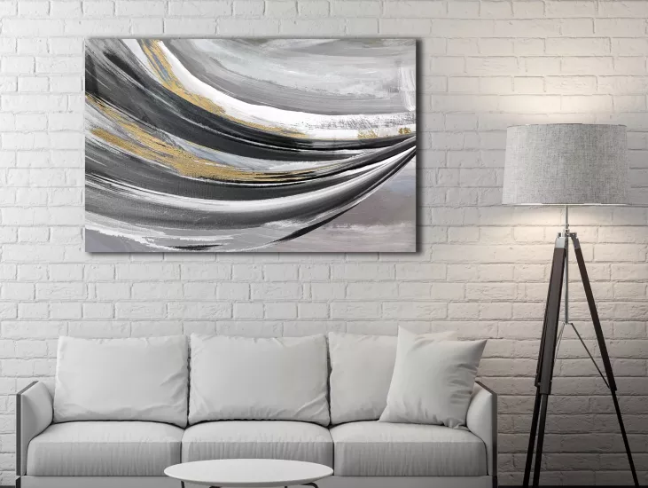 Soyut - Laminasyonlu Kanvas Tablo