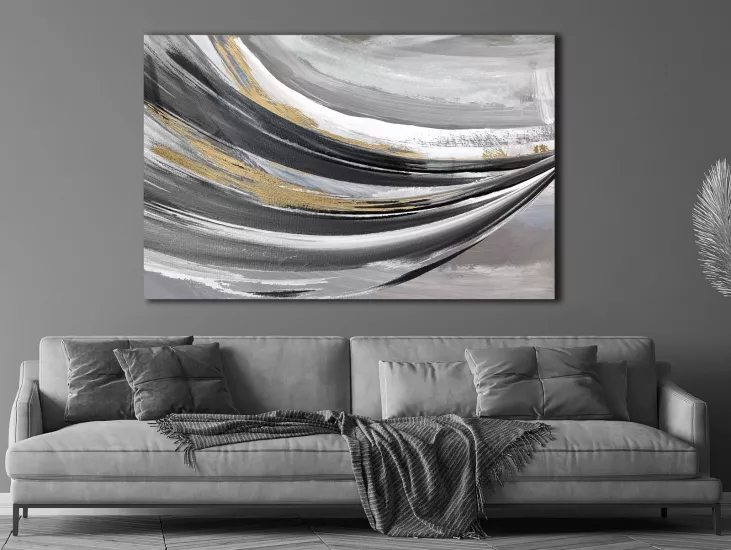 Soyut - Laminasyonlu Kanvas Tablo