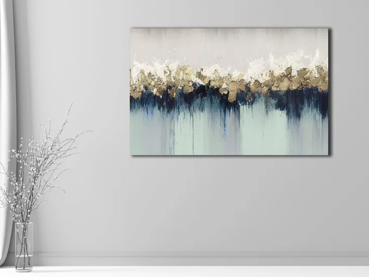 Soyut - Laminasyonlu Kanvas Tablo