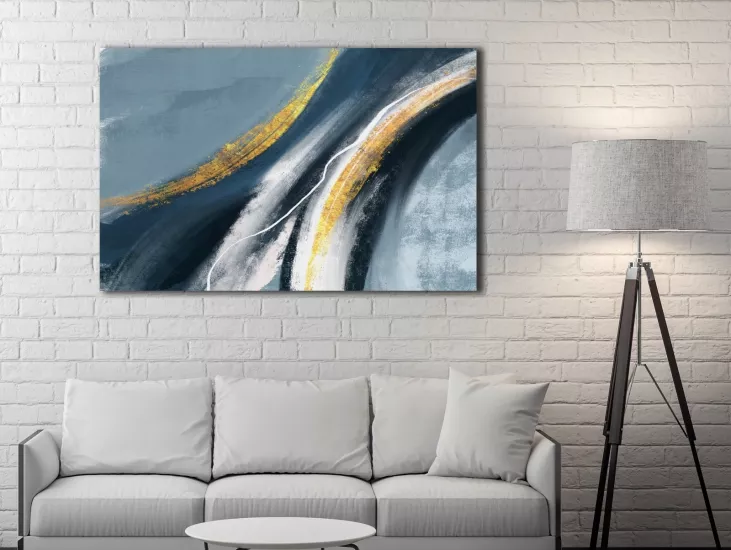 Soyut - Laminasyonlu Kanvas Tablo