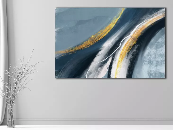 Soyut - Laminasyonlu Kanvas Tablo