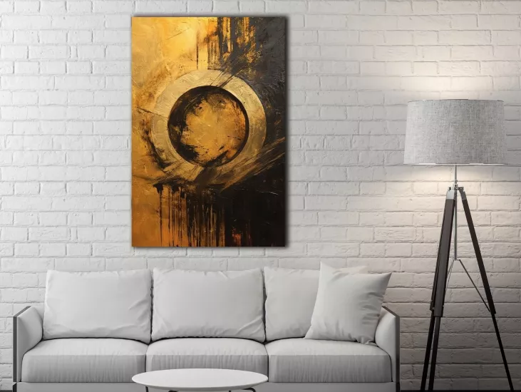 Soyut - Laminasyonlu Kanvas Tablo