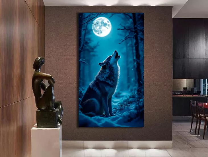 Kurt - Laminasyonlu Kanvas Tablo