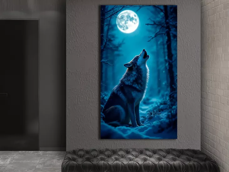 Kurt - Laminasyonlu Kanvas Tablo