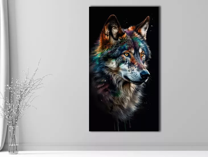 Kurt - Laminasyonlu Kanvas Tablo