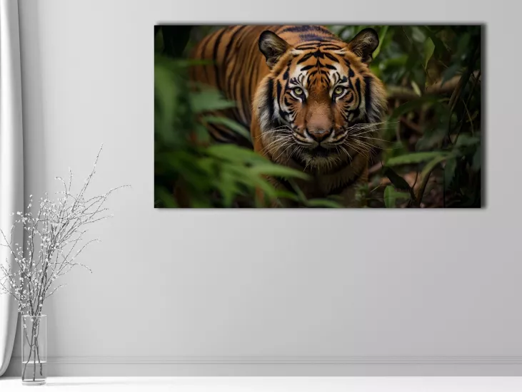 Tiger - Laminasyonlu Kanvas Tablo