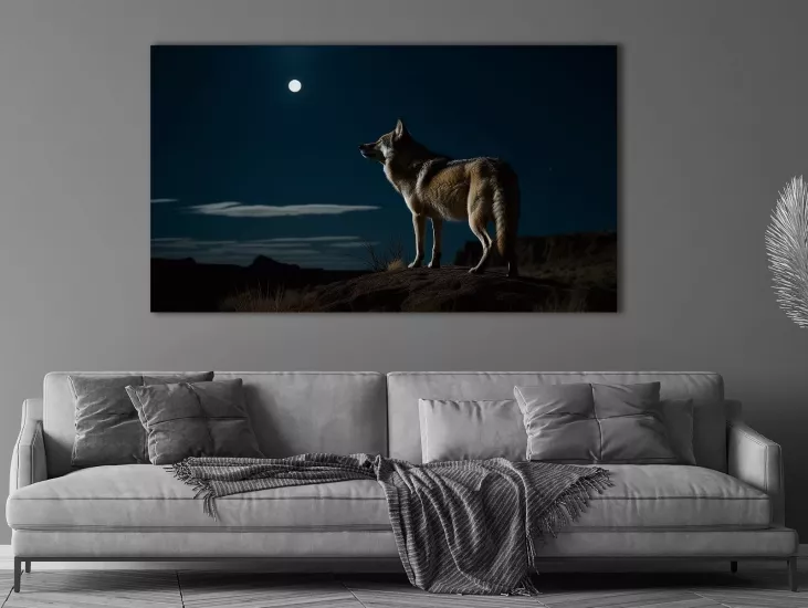 Kurt - Laminasyonlu Kanvas Tablo