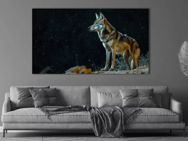 Kurt - Laminasyonlu Kanvas Tablo