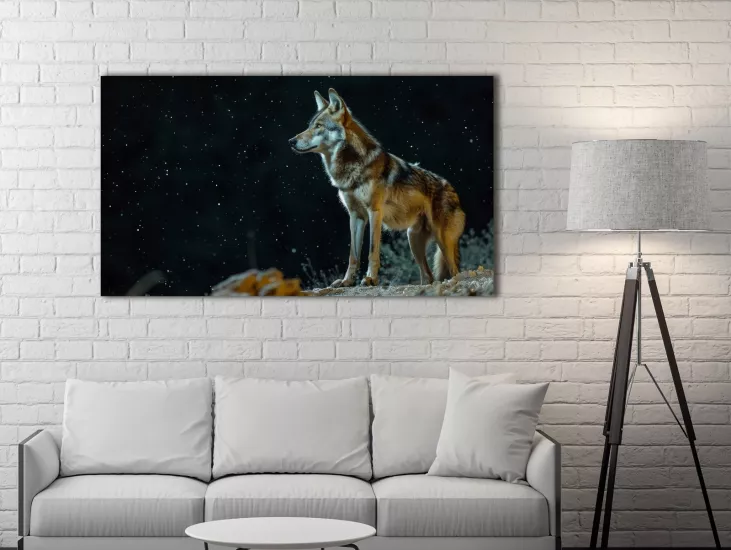 Kurt - Laminasyonlu Kanvas Tablo