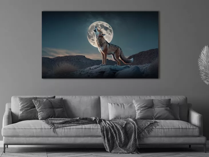 Kurt - Laminasyonlu Kanvas Tablo