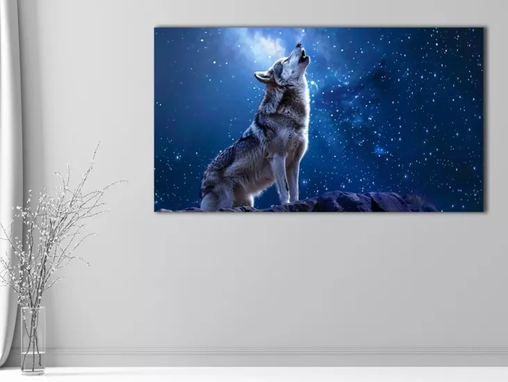 Kurt - Laminasyonlu Kanvas Tablo