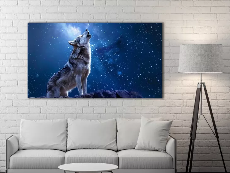 Kurt - Laminasyonlu Kanvas Tablo