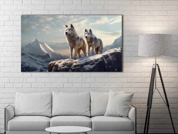 Kurt - Laminasyonlu Kanvas Tablo