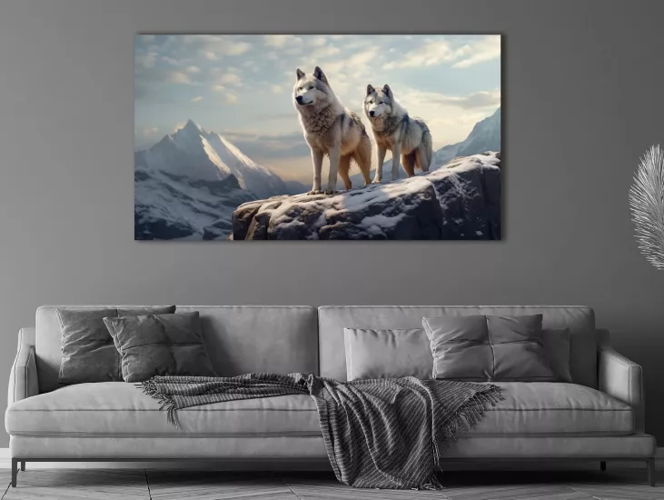 Kurt - Laminasyonlu Kanvas Tablo