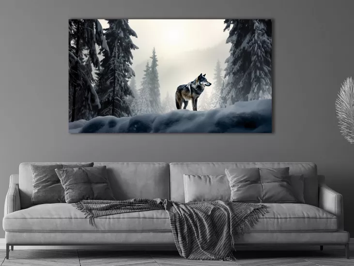 Kurt - Laminasyonlu Kanvas Tablo