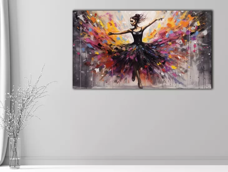 Balerin - Laminasyonlu Kanvas Tablo