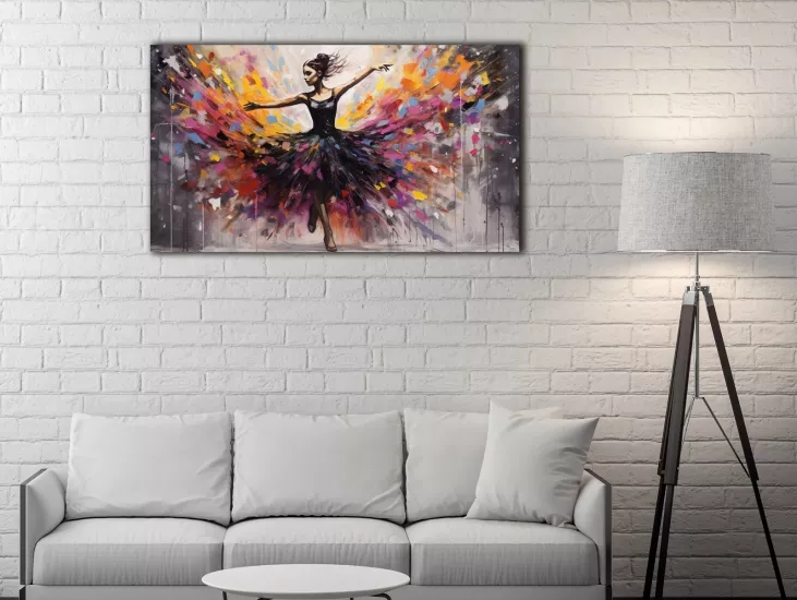 Balerin - Laminasyonlu Kanvas Tablo