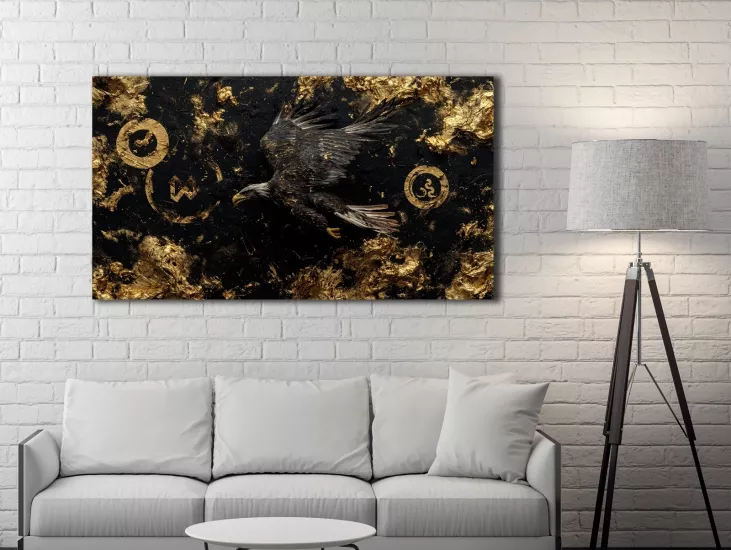 Eagle - Laminasyonlu Kanvas Tablo