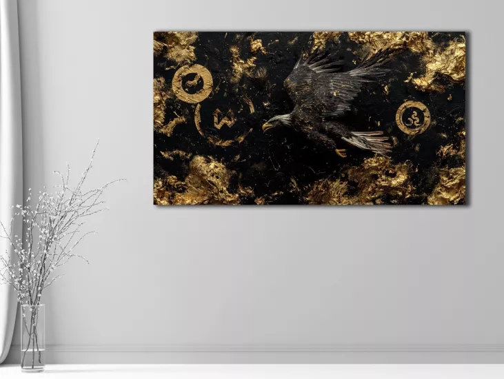 Eagle - Laminasyonlu Kanvas Tablo