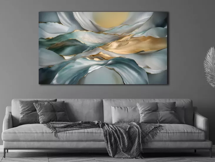 Soyut - Laminasyonlu Kanvas Tablo