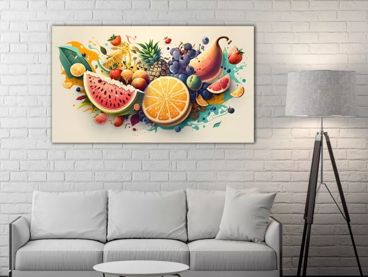 Kokteyl - Laminasyonlu Kanvas Tablo