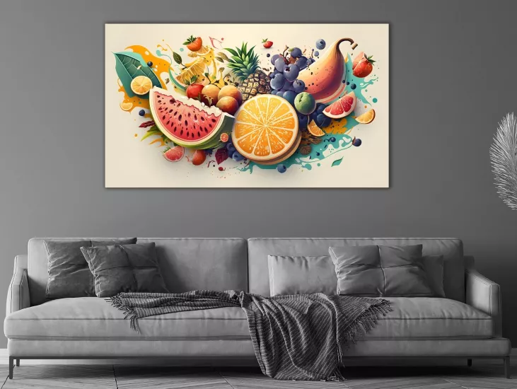 Kokteyl - Laminasyonlu Kanvas Tablo