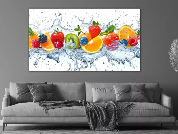 Kokteyl - Laminasyonlu Kanvas Tablo