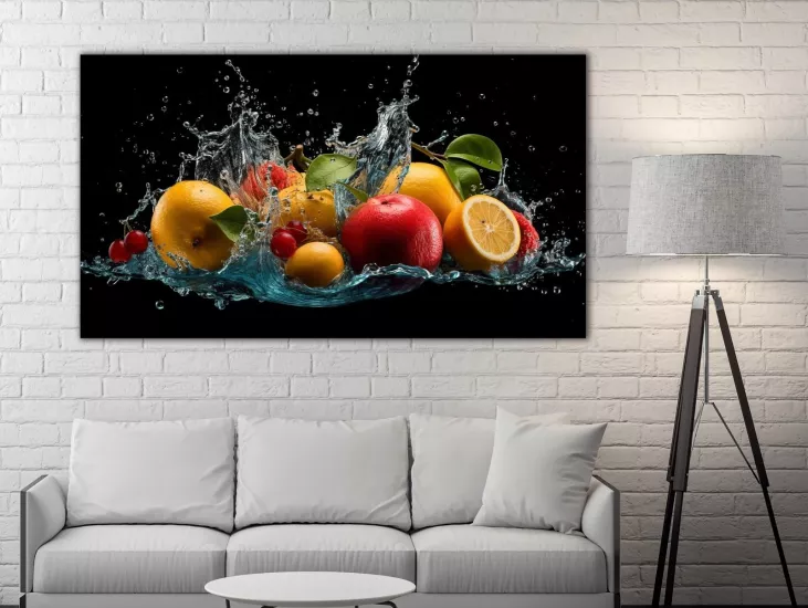 Kokteyl - Laminasyonlu Kanvas Tablo