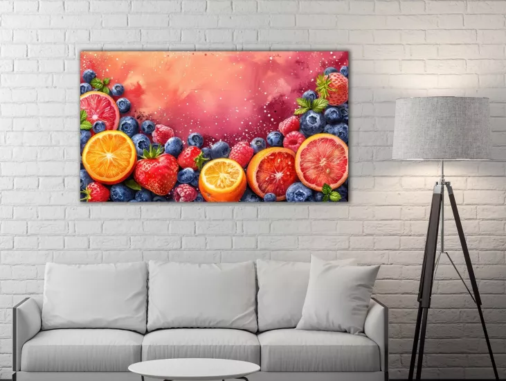 Kokteyl - Laminasyonlu Kanvas Tablo