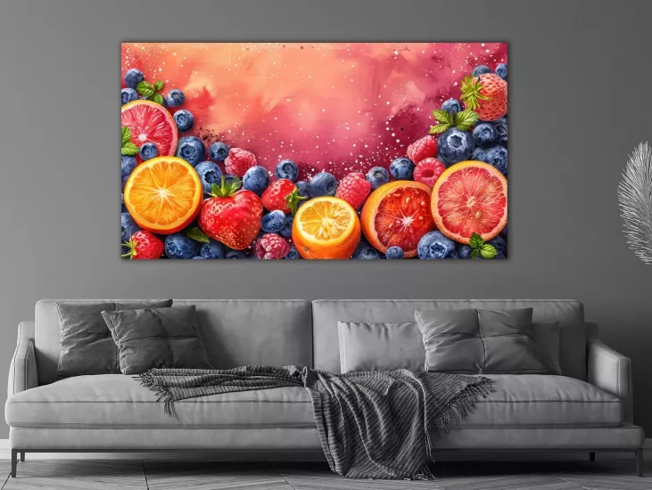 Kokteyl - Laminasyonlu Kanvas Tablo