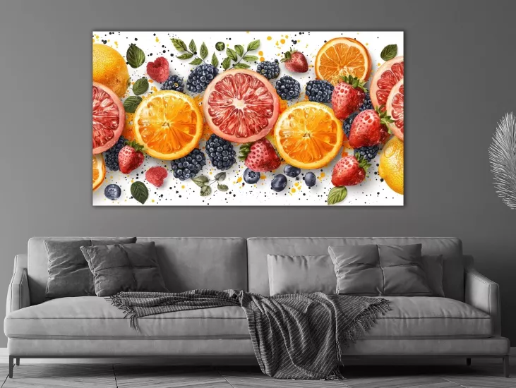 Kokteyl - Laminasyonlu Kanvas Tablo