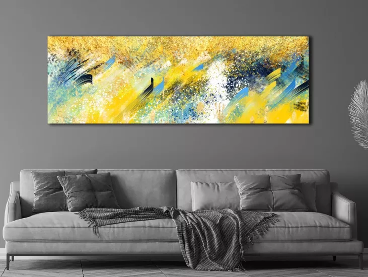 Soyut - Laminasyonlu Kanvas Tablo