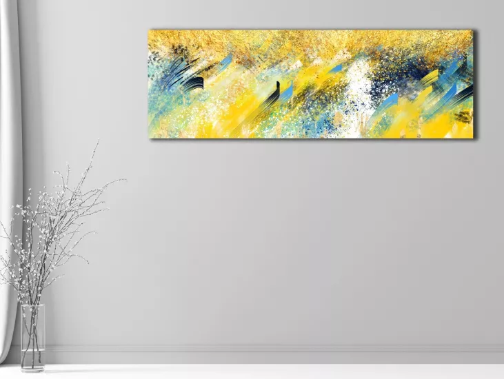 Soyut - Laminasyonlu Kanvas Tablo