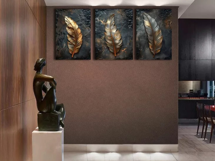 TÜY - Laminasyonlu Kanvas Tablo 3 lü Set