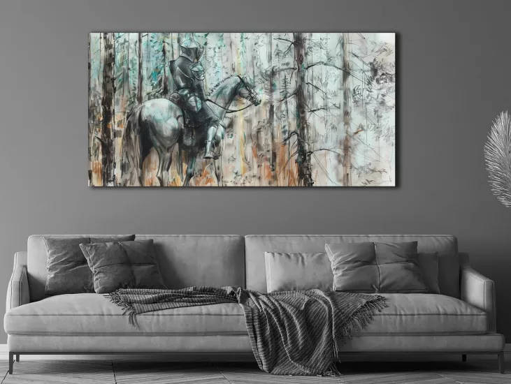 Şövalye - Laminasyonlu Kanvas Tablo