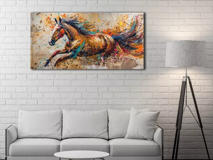 Horse - Laminasyonlu Kanvas Tablo