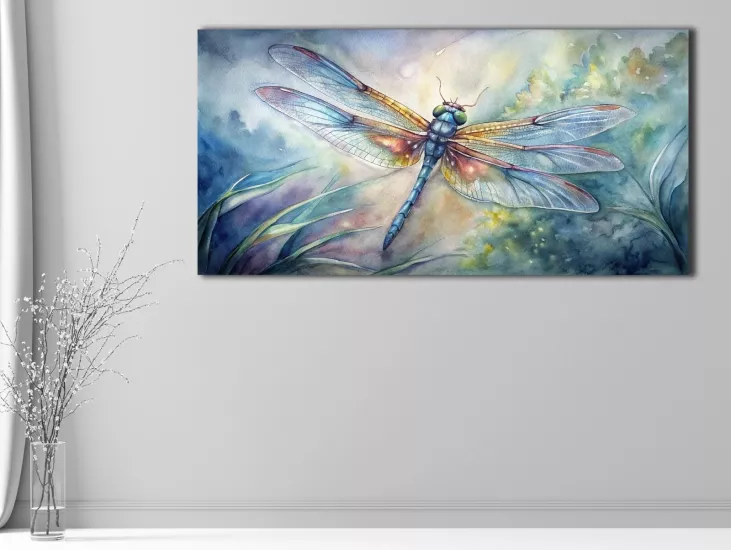 Yusufçuk - Laminasyonlu Kanvas Tablo