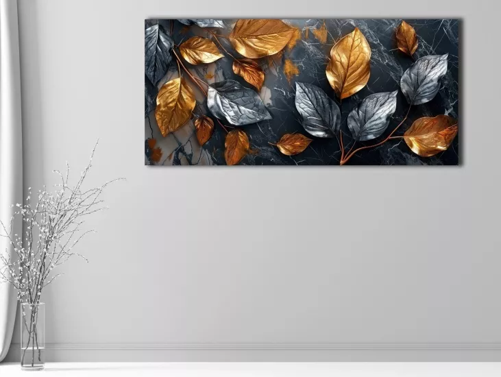 Çiçekler - Sim İşlemeli Kanvas Tablo