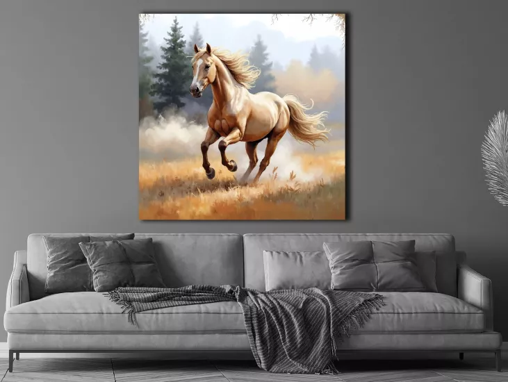 Horse - Laminasyonlu Kanvas Tablo