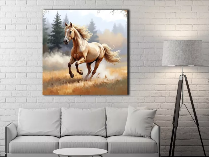 Horse - Laminasyonlu Kanvas Tablo
