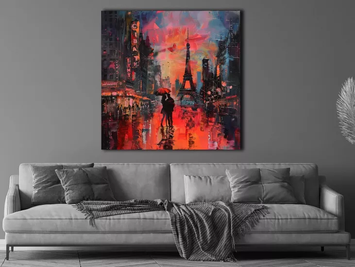 Paris - Laminasyonlu Kanvas Tablo